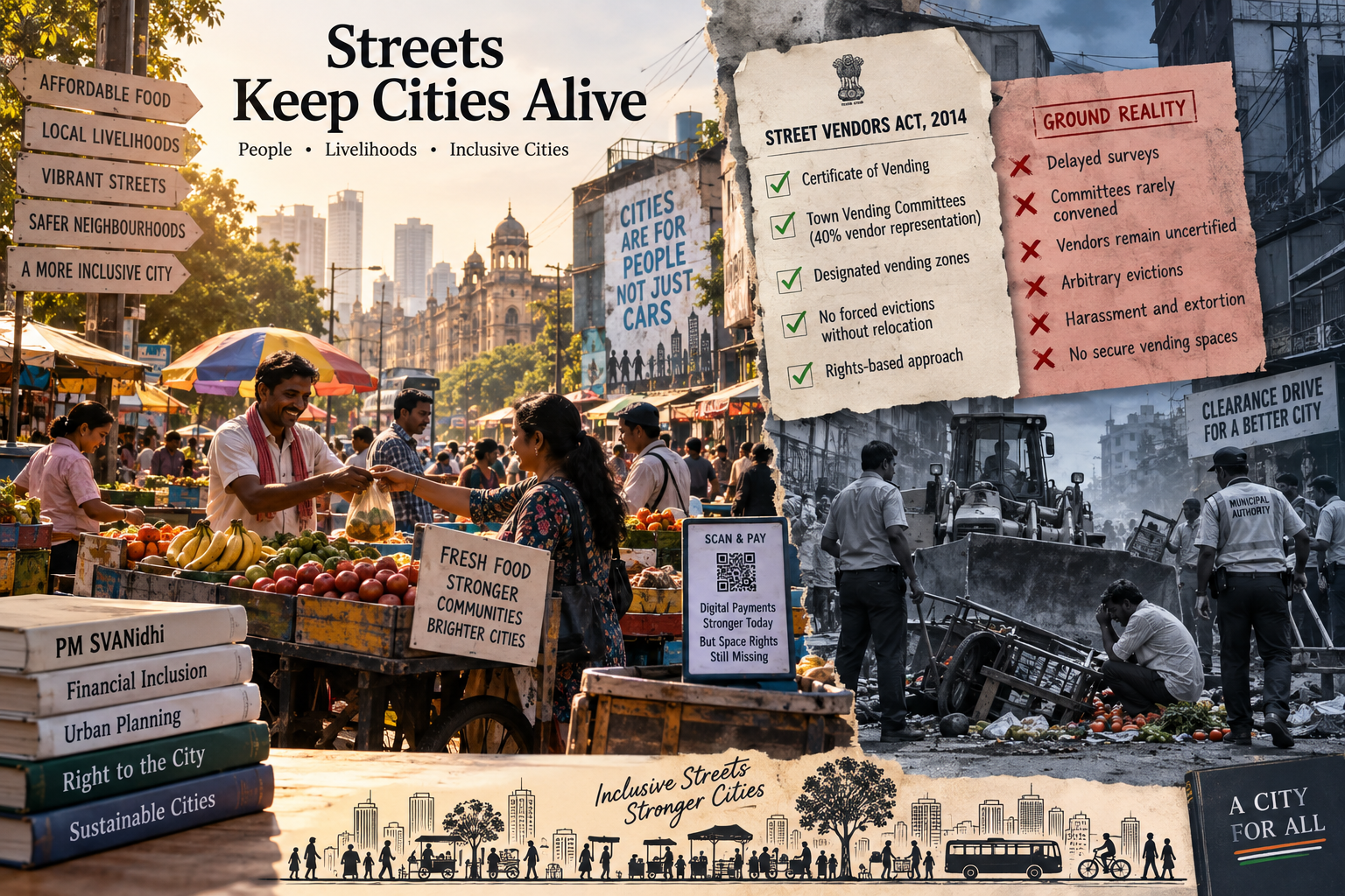 The Street Vendor Paradox: Between Policy Frameworks, Urban Planning, and Ground Realities